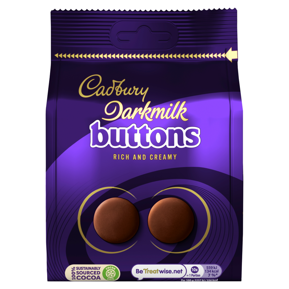 Cadbury Darkmilk Chocolate Giant Buttons 105 g