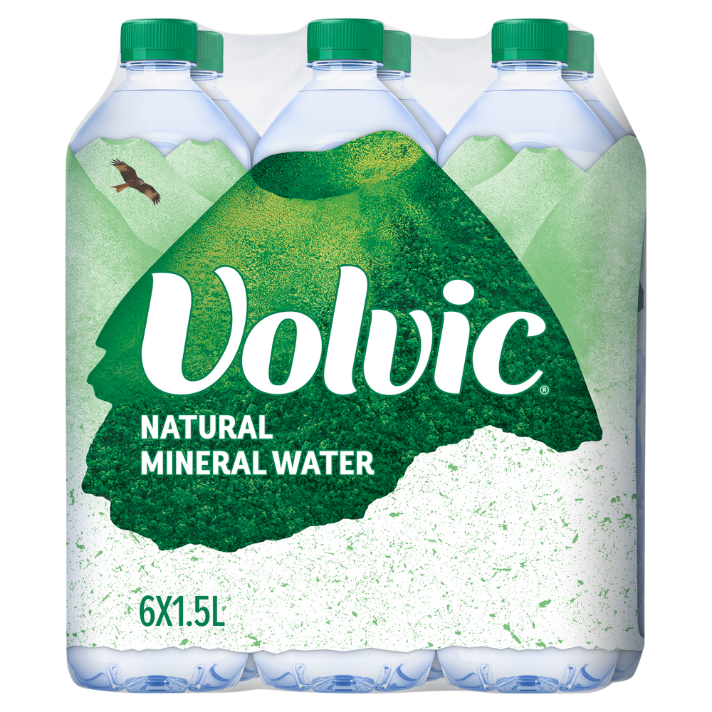 Volvic Natural Mineral Water 6 x 1.5L