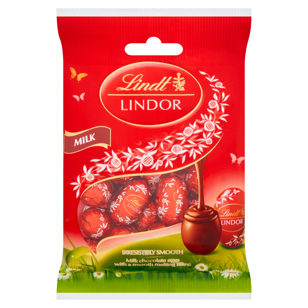 Lindt Lindor Milk Chocolate Easter Mini Eggs Bag 80g