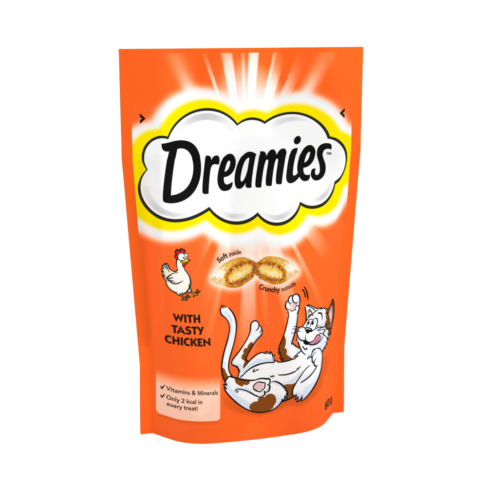 DREAMIES™ Cat Treat Biscuits with Chicken 60g