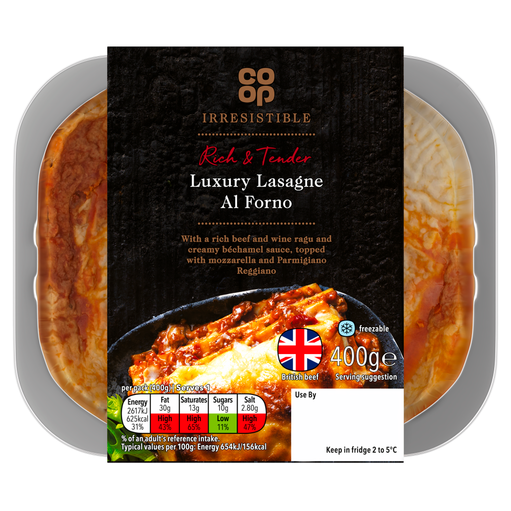 Co-op Irresistible Luxury Lasagne Al Forno 400g