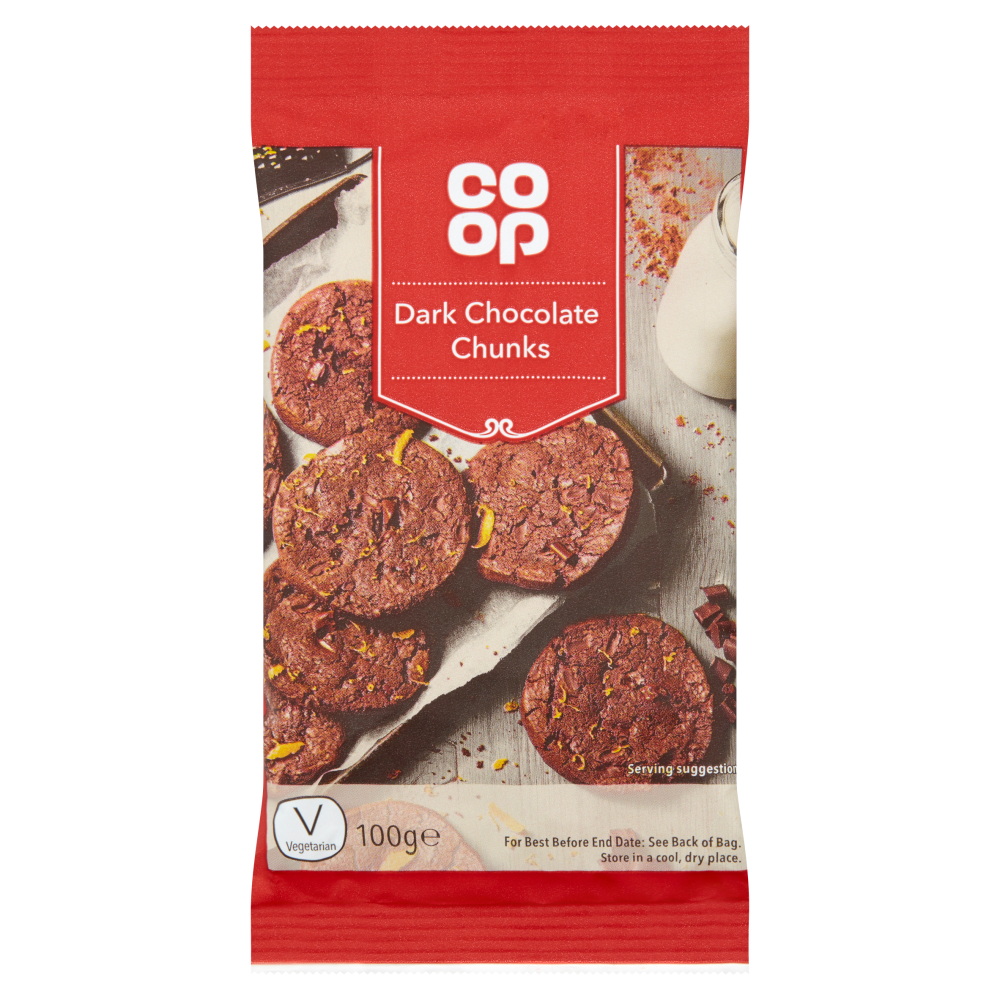 Co-op Dark Chocolate Chunks 100g