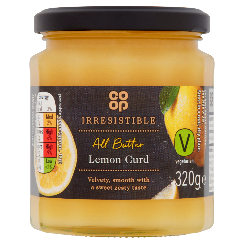 Co-op Irresistible All Butter Lemon Curd 320g