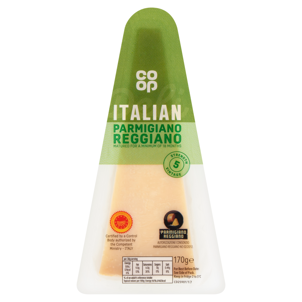 Co-op Italian Parmigiano Reggiano 170g