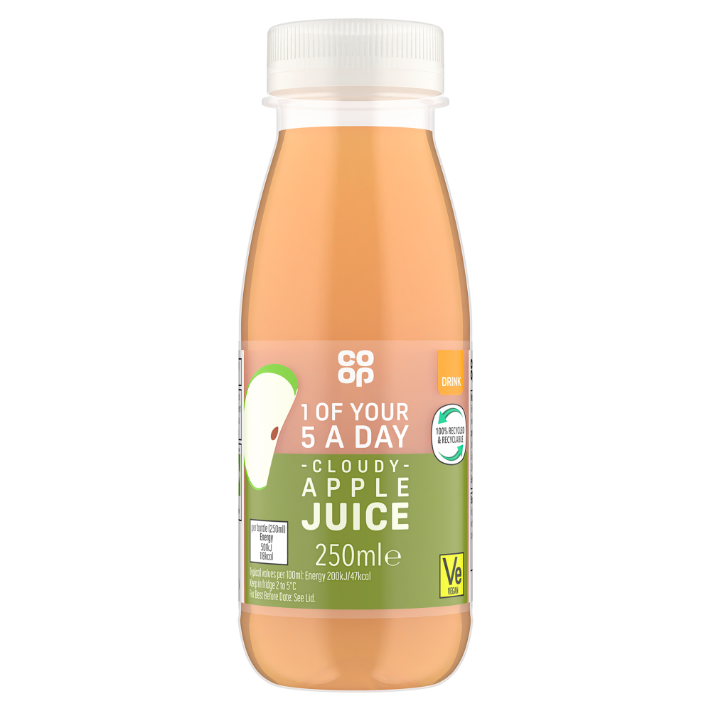 Co-op Cloudy Apple Juice 250ml