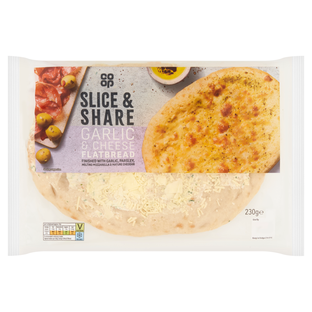 Co-op Garlic & Cheese Flatbread 230g