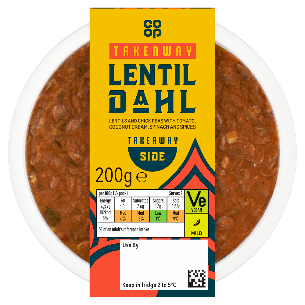 Co-op Takeaway Lentil Dahl 200g