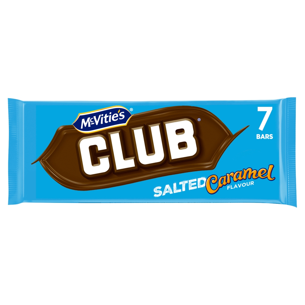 McVitie's Club Salted Caramel Bars 7 x 22g (154g)