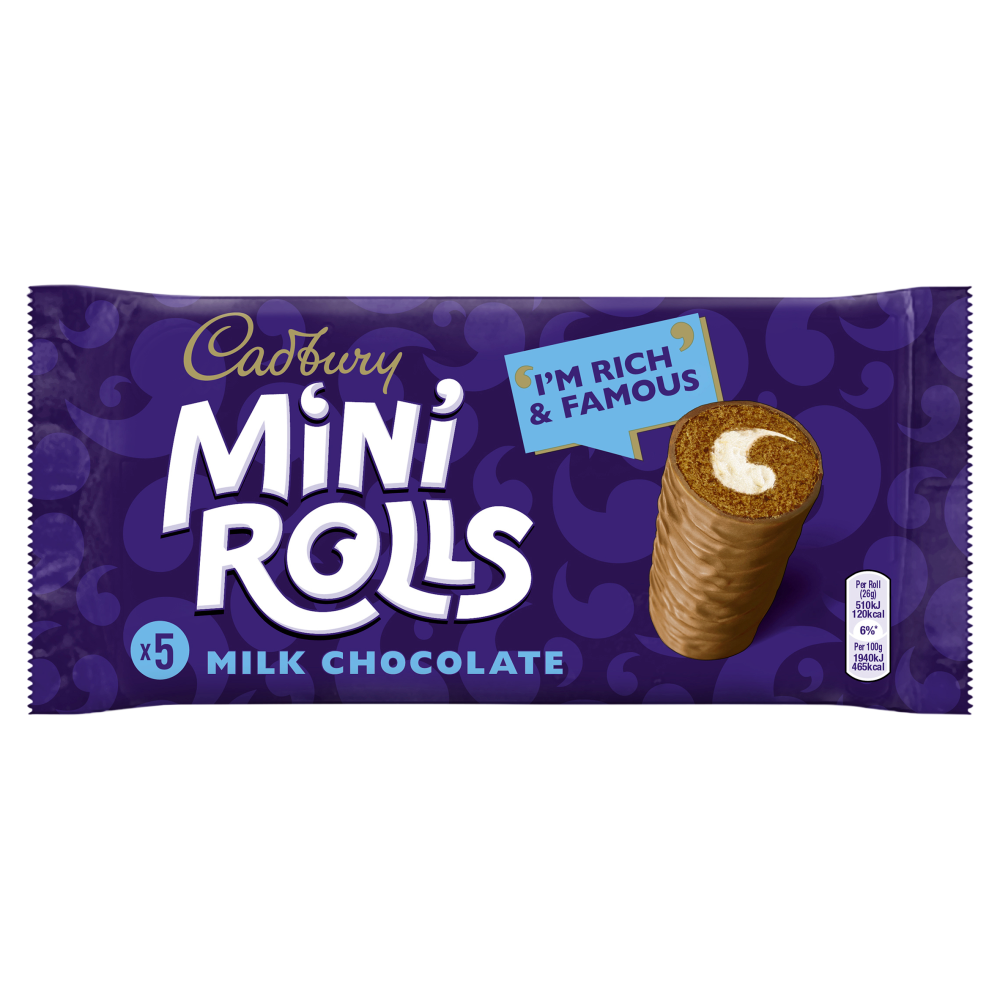 Cadbury 5 Milk Chocolate Mini Rolls