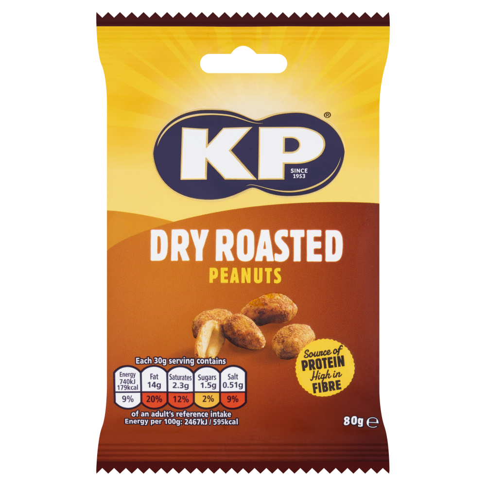 KP Dry Roasted Peanuts 80g