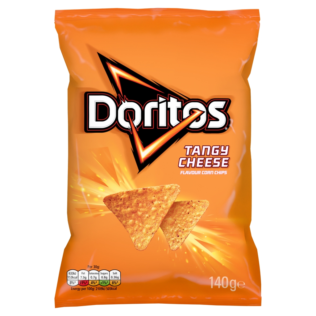 Doritos Tangy Cheese Tortilla Chips Sharing Bag Crisps 140g