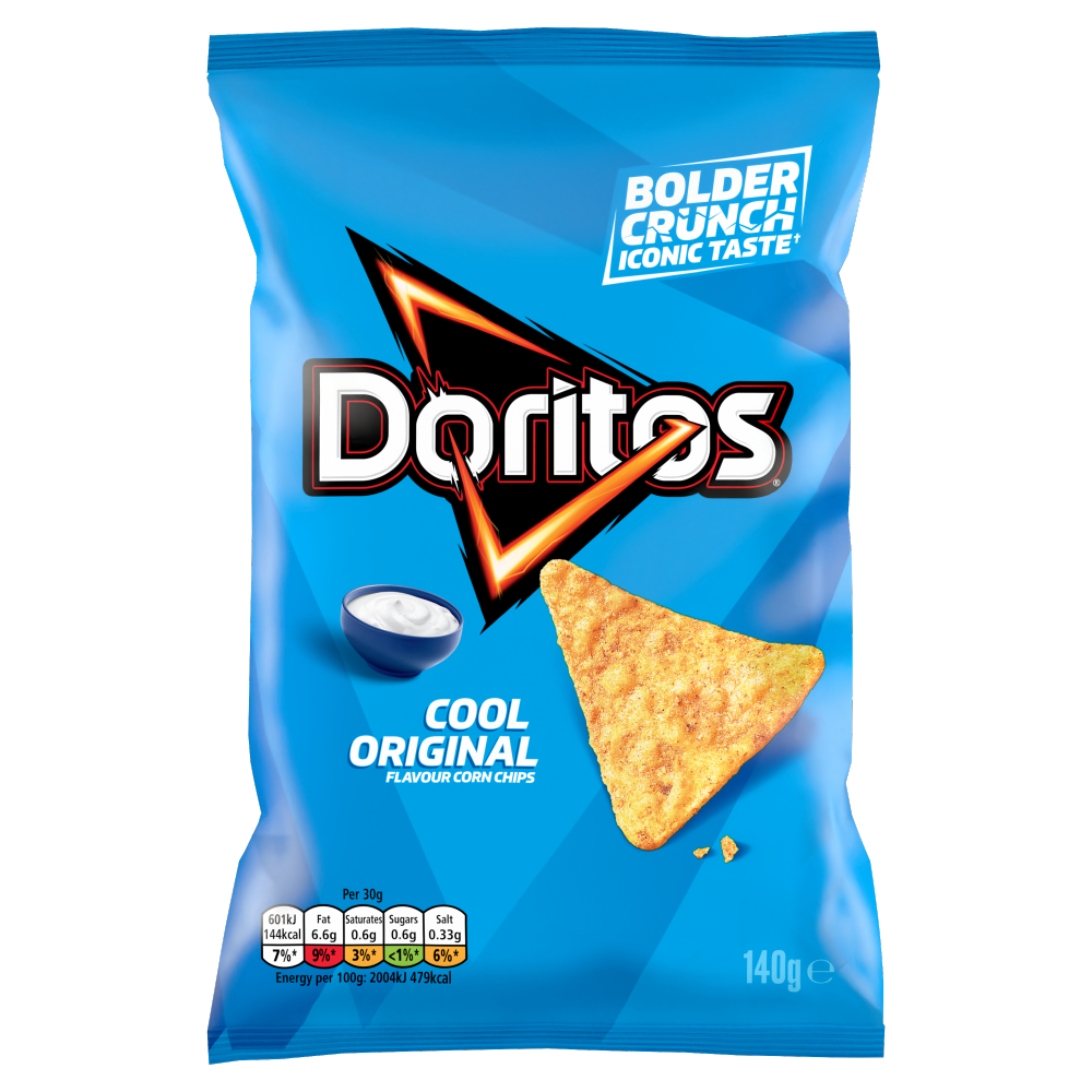 Doritos Cool Original Tortilla Chips Sharing Bag Crisps 140g