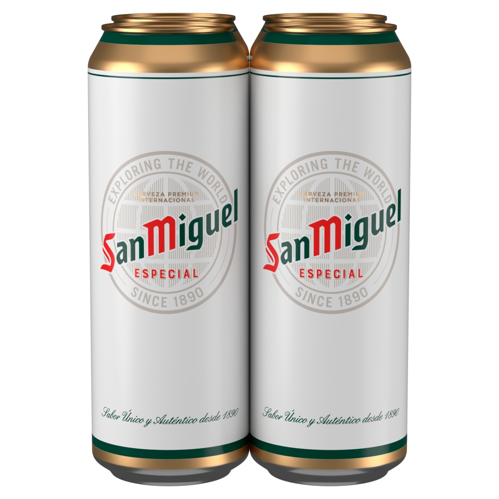 San Miguel Premium Lager Beer 4 x 568ml Pint Cans