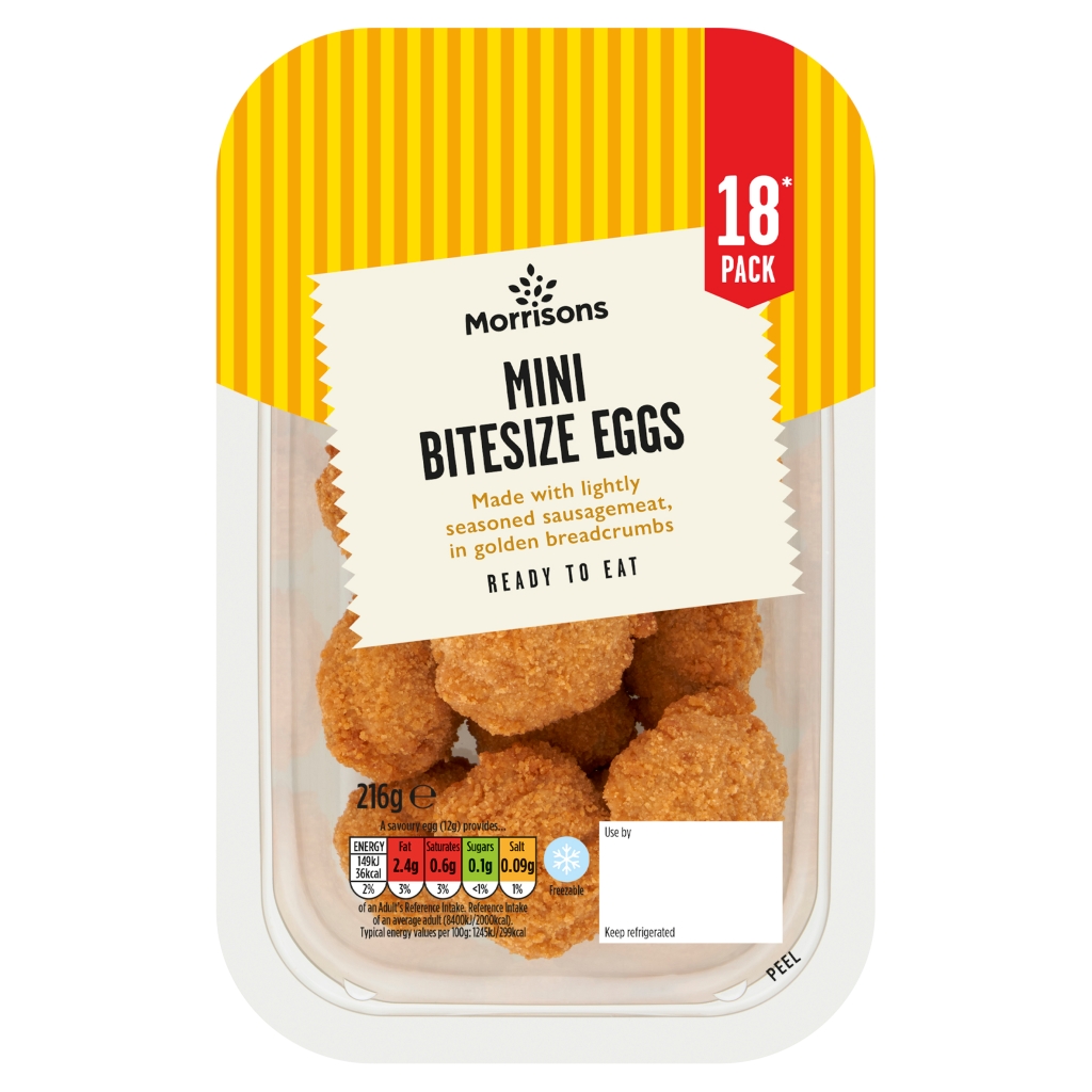 Morrisons 18 Mini Bitesize Eggs 216g