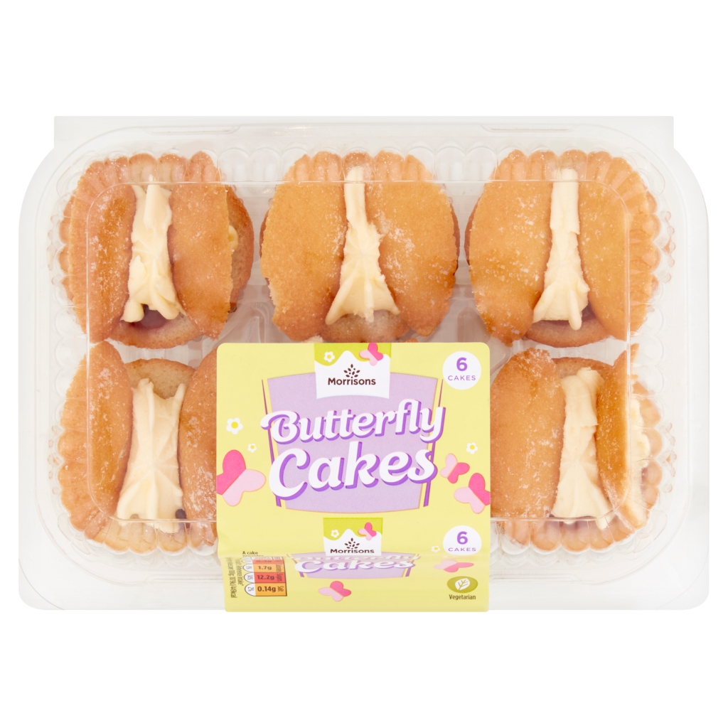 Morrisons 6 Butterfly Cakes