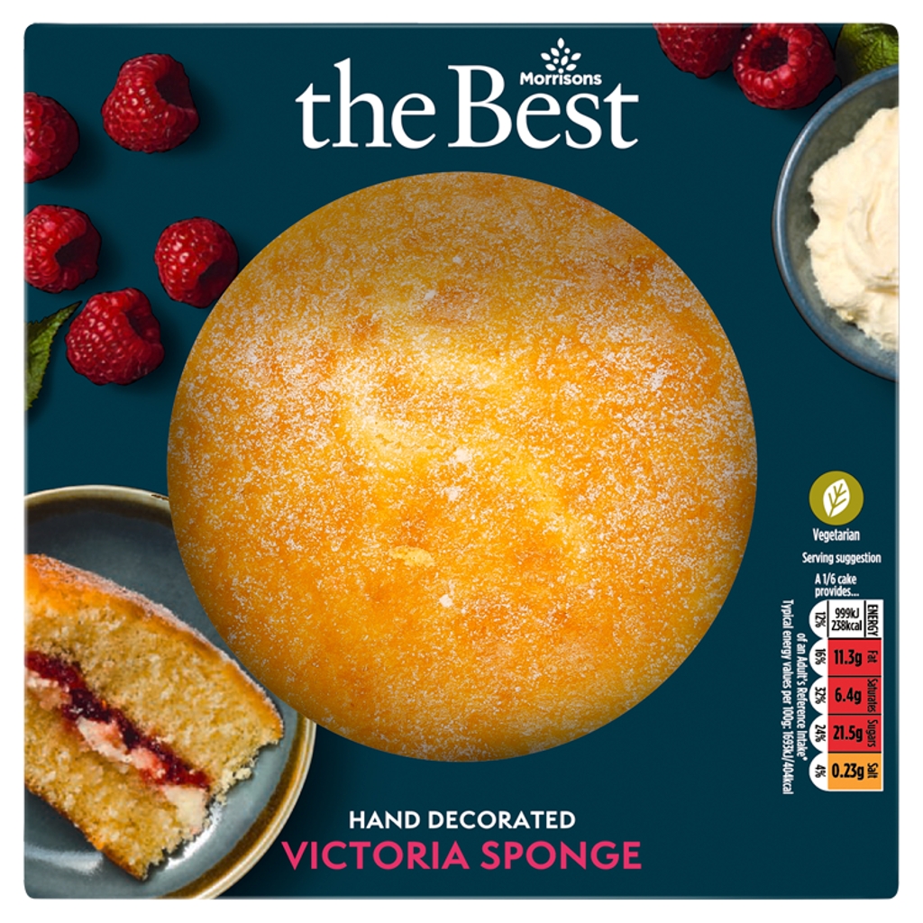 Morrisons The Best Hand Decorated Victoria Sponge