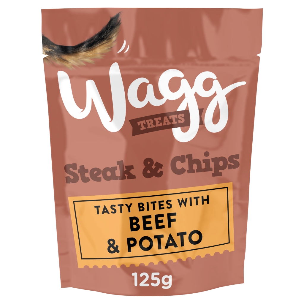 Wagg Treats Steak & Chips 125g