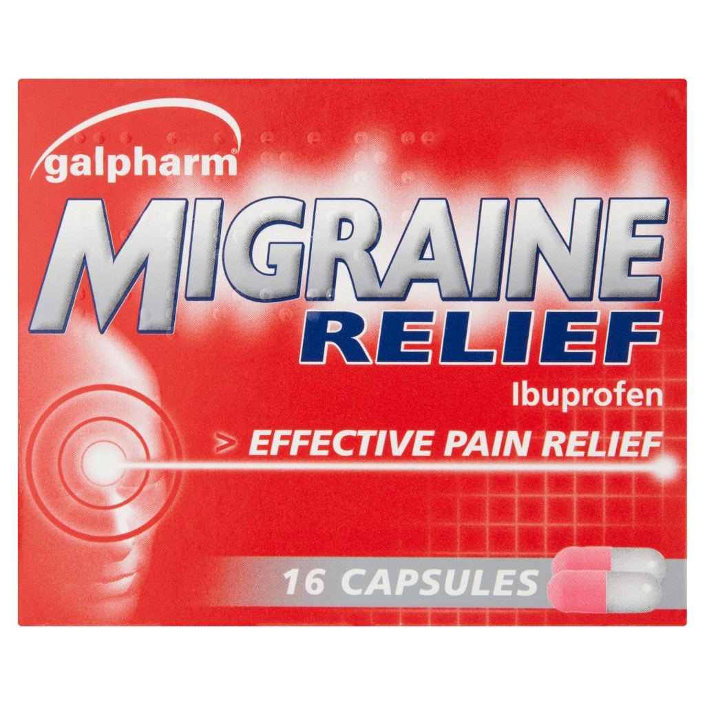 Galpharm Migraine Relief Ibuprofen 16 Capsules