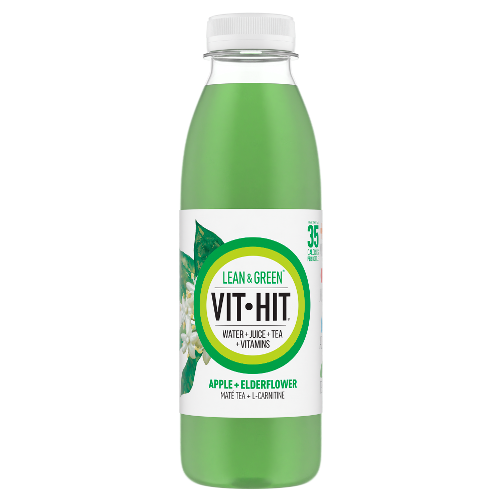 Vit Hit Lean & Green Apple + Elderflower 500ml