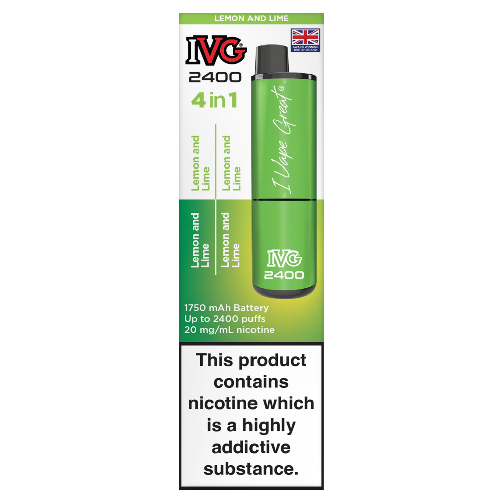 IVG 2400 4 in 1 Lemon and Lime 20mg/mL