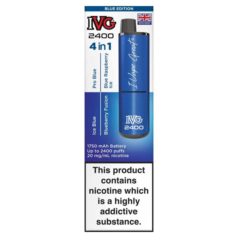 IVG 2400 Blue Edition 4 in 1 Flavours Device