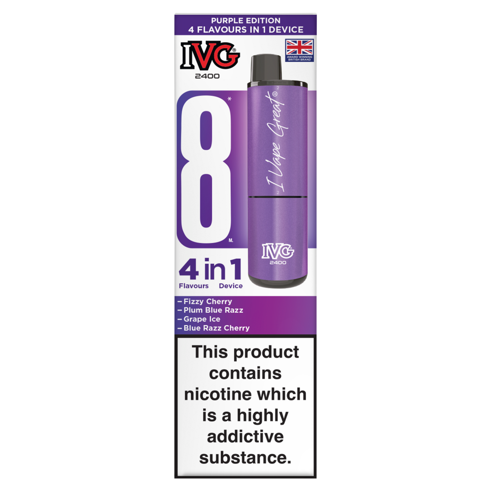 IVG 2400 4 Flavours in 1 Device Purple Edition