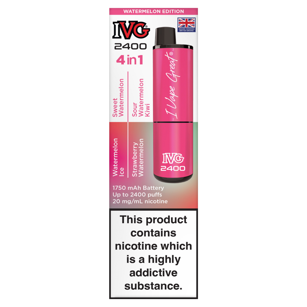 IVG 2400 Watermelon Edition 4 in 1 Flavours Device