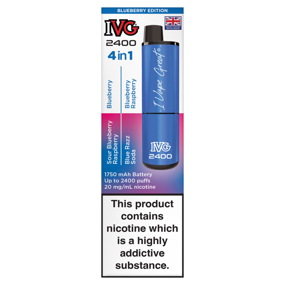 IVG 2400 Blueberry Edition 4 in 1 Flavours Device