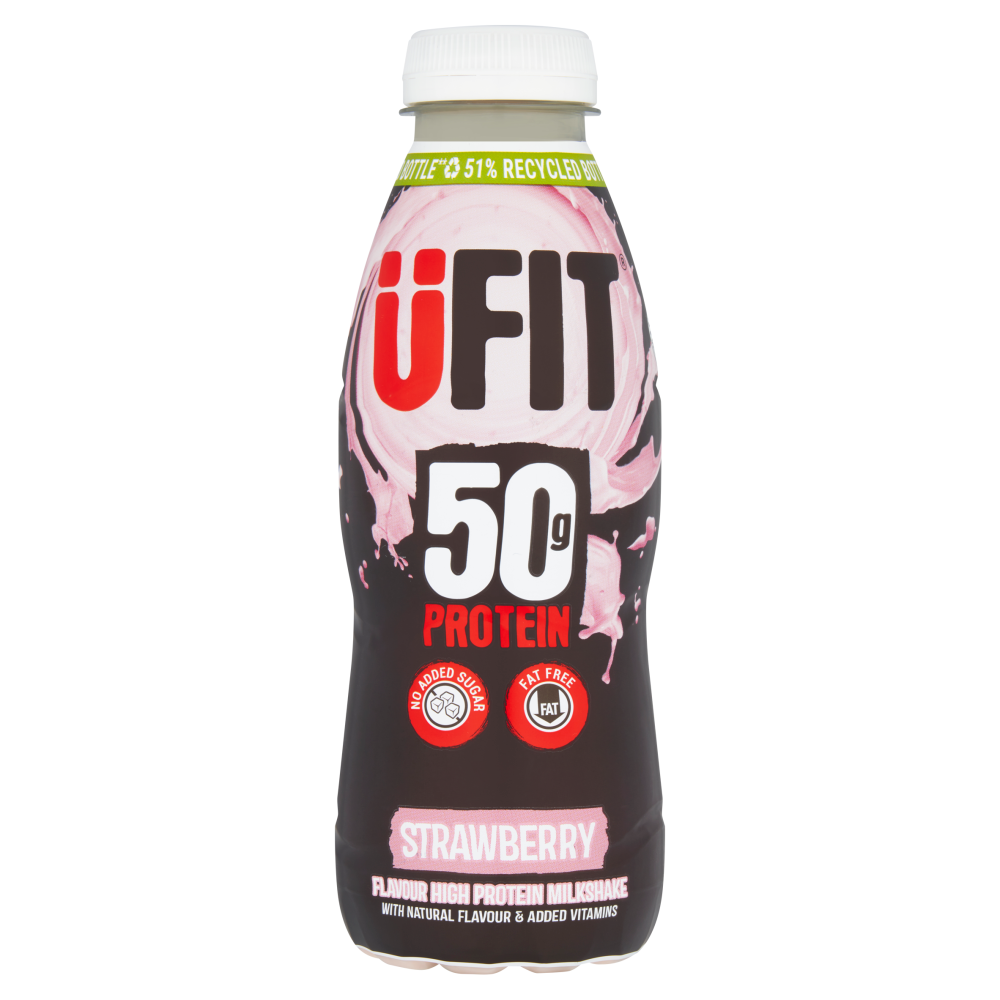 ÜFIT Strawberry High-Protein Milkshake 500ml