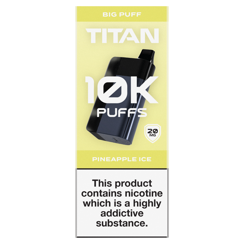 Titan Pineapple Ice 10k Puffs 8 x 2ml