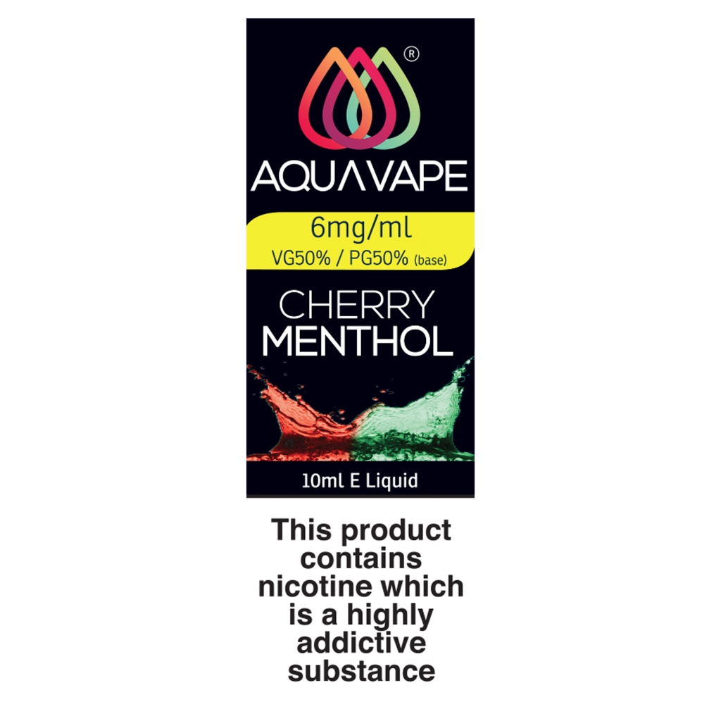 Aquavape Cherry Menthol E Liquid 10ml