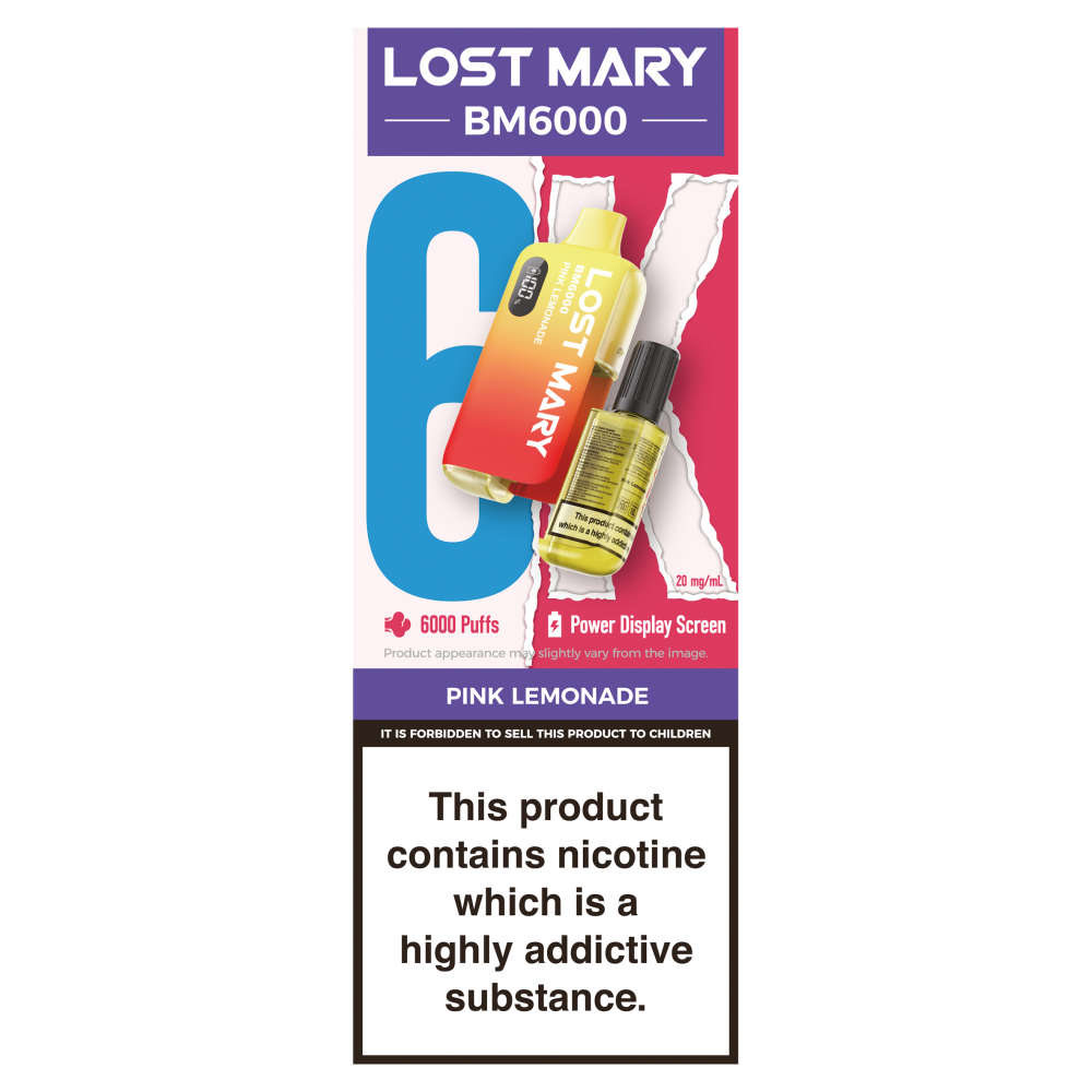 Lost Mary BM6000 Pink Lemonade 20mg/ml