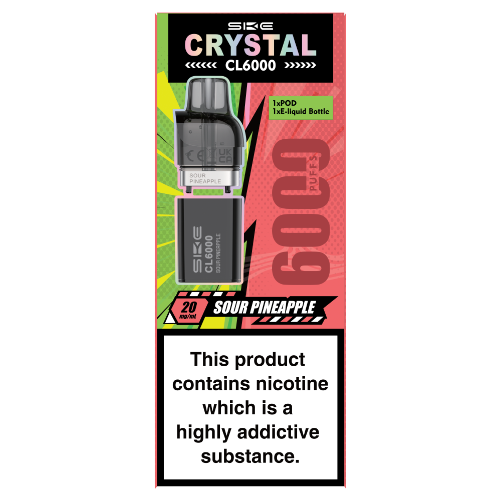 SKE Crystal CL6000 Sour Pineapple 20mg/ml