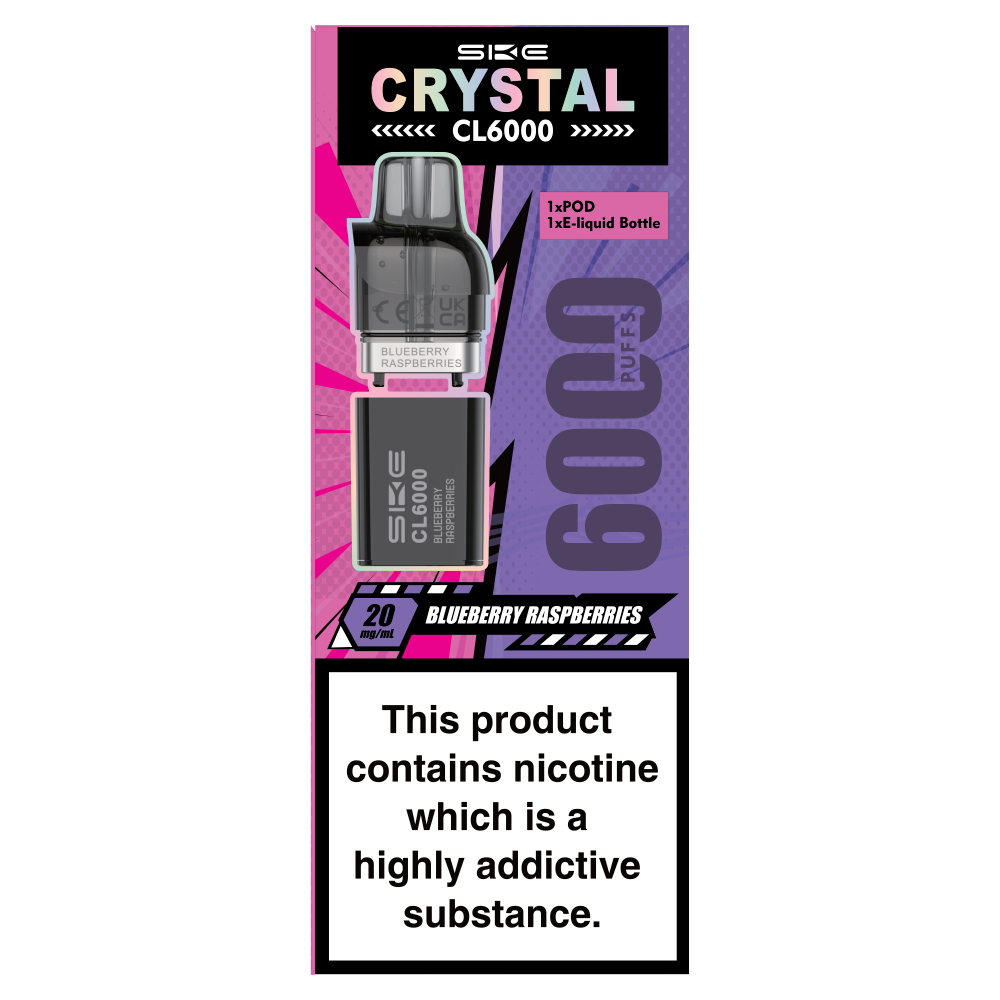 SKE Crystal CL6000 Blueberry Raspberries 20mg/ml