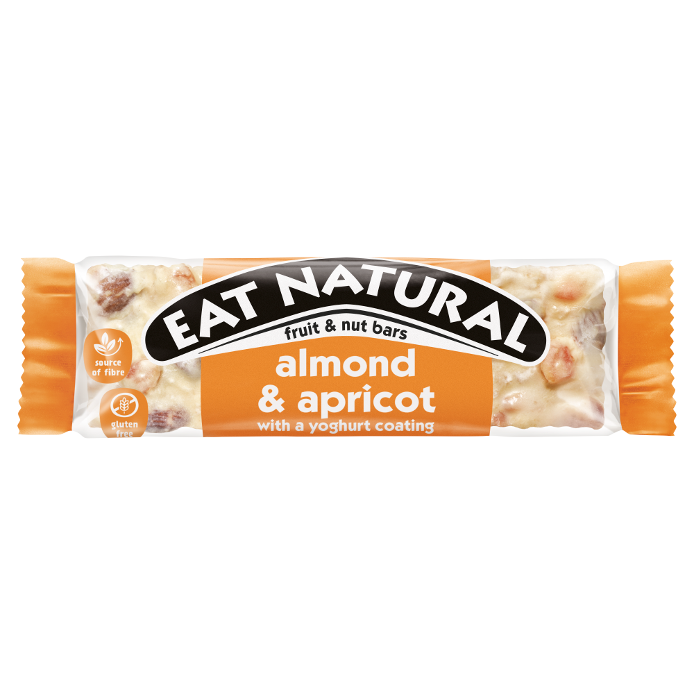 Eat Natural Almond & Apricot with a Yoghurt Coating Fruit & Nut Bars 40g