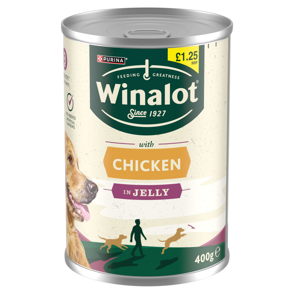 WINALOT Classics Mixed in Jelly Chicken Wet Dog Food 400g PMP