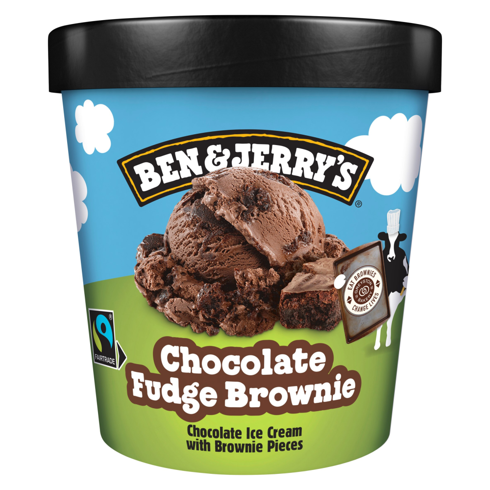 Ben & Jerry's  Ice Cream Tub Chocolate Fudge Brownie 465 ml 