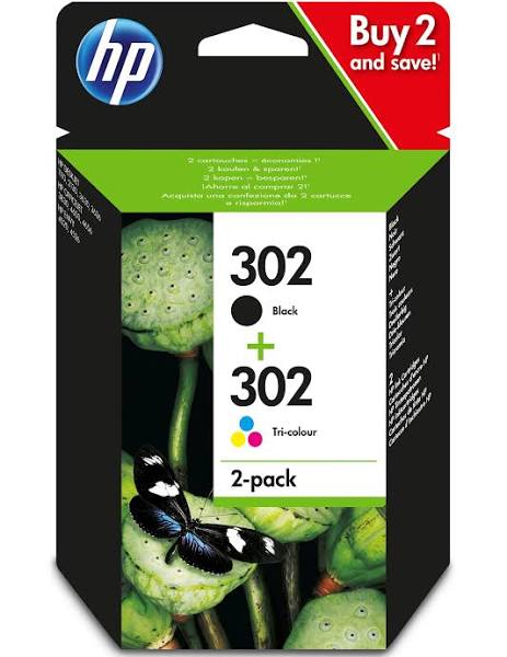 HP 302 Ink cartridge - 2-pack Black, colour (cyan, magenta, yellow)