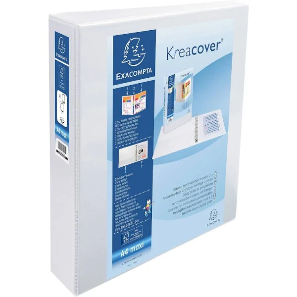 Exacompta Lever Arch File A4 50mm White