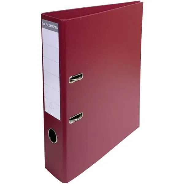 Exacompta - Lever arch file - 70 mm - A4 - for 550 sheets - burgundy