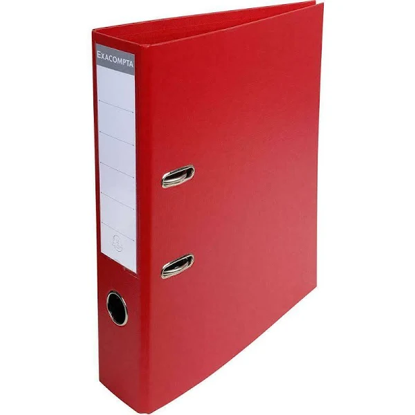 Exacompta Lever Arch File A4 70mm Spine Red