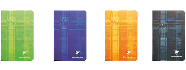 Clairefontaine A6 Plus Lined Stapled Notebooks 96 page Assorted Colours
