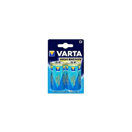 Varta D Batteries - Alkaline 1.5V LR20 Battery Pack of 2