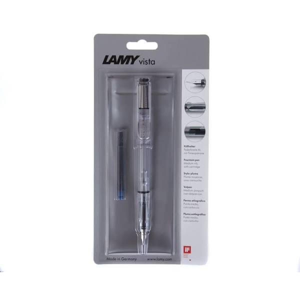 Lamy Safari Vista Fountain Pen Clear Barrell