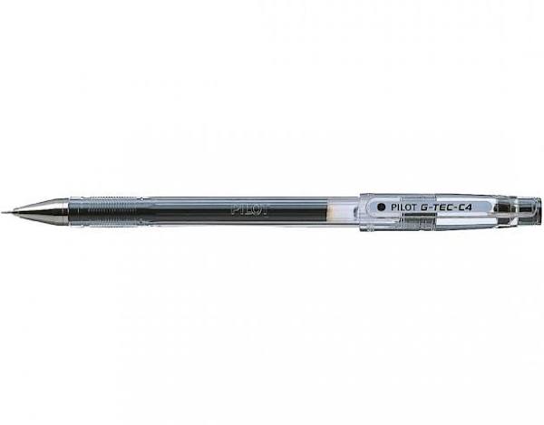 Pilot G-Tec-C4 - Rollerball pen - black - biopolymer ink - 0.4 mm - fine