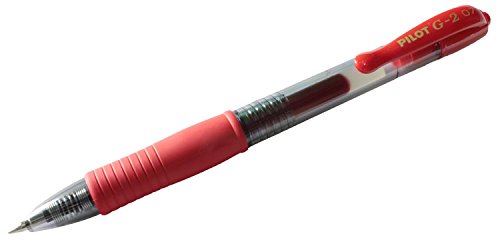Pilot G-2 - Rollerball pen - red - gel ink - 0.7 mm - fine - retractable