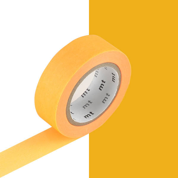 mt Washi Masking Tape - 15mm x 10m - Shocking Orange