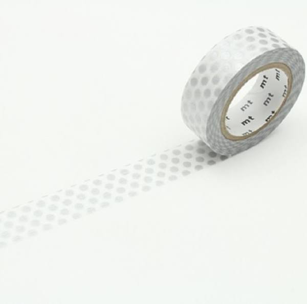 MT Washi Tape Roll - Dot Silver