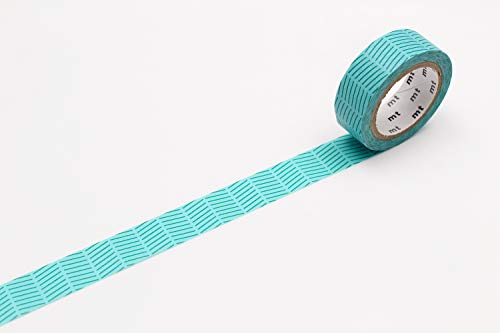 mt 1P Deco Series 'Diagonal Green' washi Masking Tape - 1 Roll