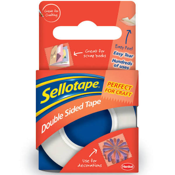 Sellotape Double Sided Tape 15mm x 5m